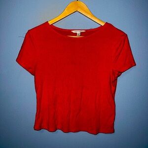 red sport material top